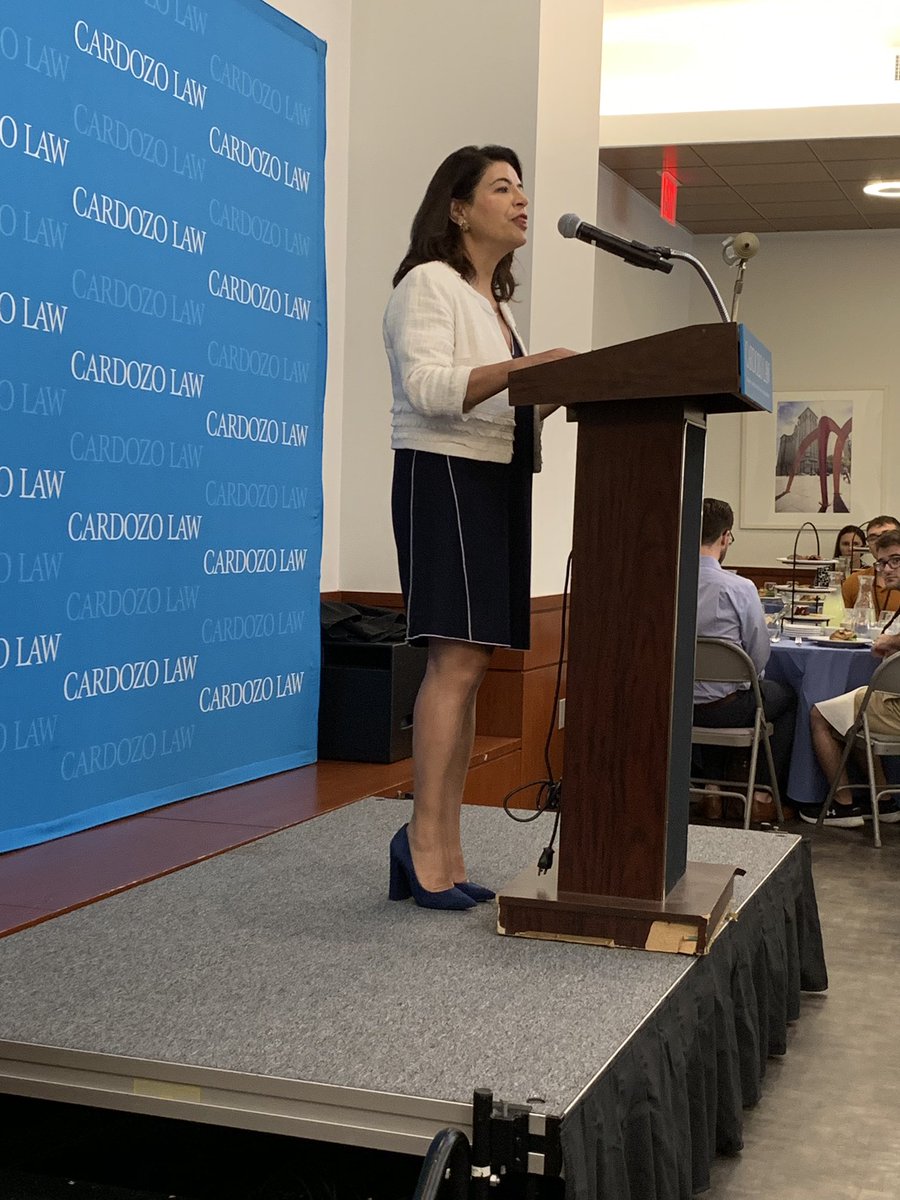 State Senator @AnnaMKaplan recalls her own life journey as she addresses the class of ‘22. #cardozolaw22