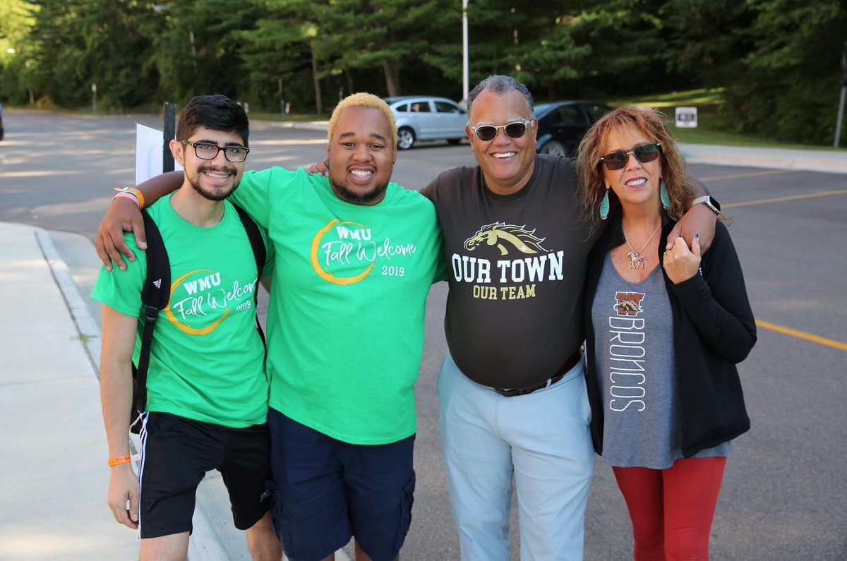 President Montgomery and his wife, Kari, are making their rounds today as we welcome our early move-ins!