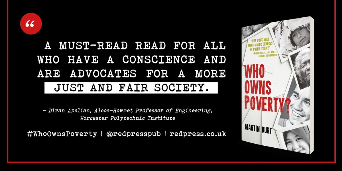 Words of praise from Diran Apelian of @WPI for #WhoOwnsPoverty - coming to a bookshop near you next week! #newbook #poverty