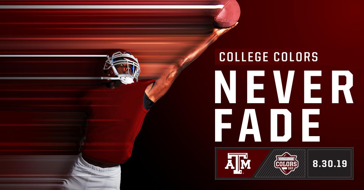 Get your maroon &amp; white ready because Friday is #CollegeColors Day, Aggies! #tamu