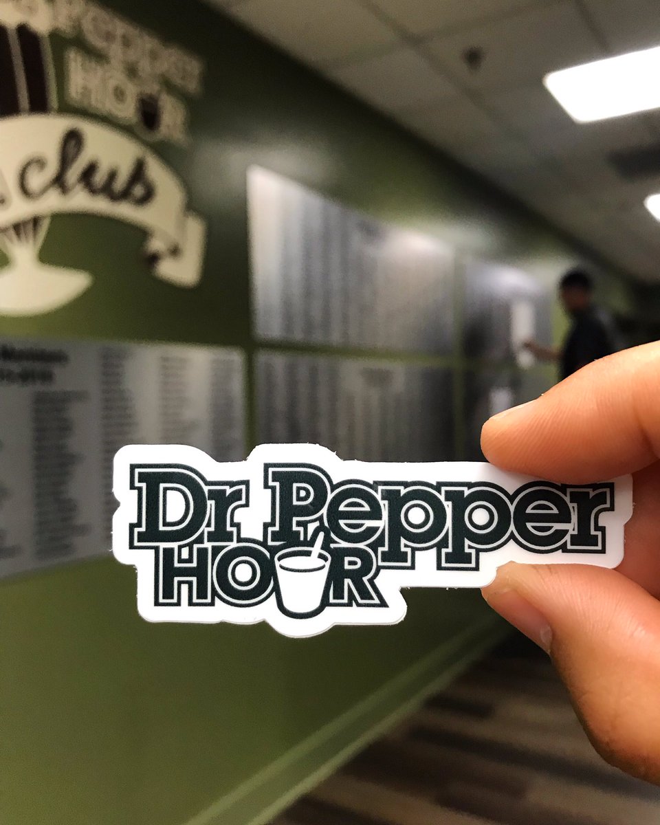 Don’t miss snagging one of these stickers at the best hour of the week, TODAY, from 3pm-4pm in the SUB Barfield Drawing!!!