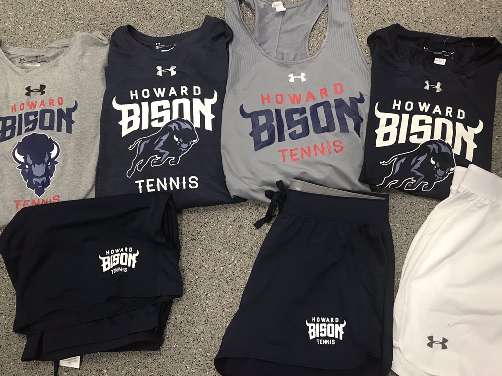 Getting #swagbags ready for @HUBisonTennis All NEW gear with NEW logos from top to bottom for both Men’s and Women’s #itsjustthebeginning #swagtember #huyouknow @HUBisonSports @HowardU #