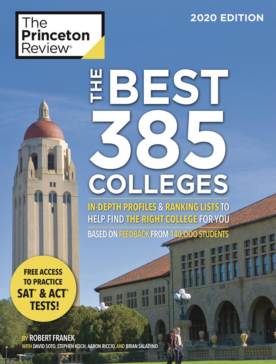 Only about 13% of America’s 3,000 4-year colleges are profiled in the book, which is one of @ThePrincetonRev’s most popular publications. “It is an honor to be featured among our peers in The Princeton Review&#39;s 2020 list of best colleges,” says @HUprez17. 