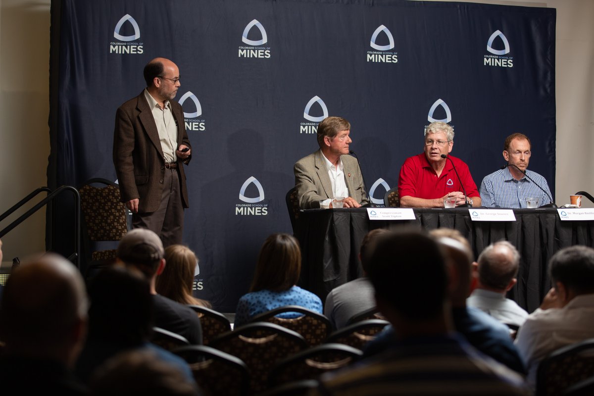 Colorado School of Mines welcomed @RepTipton to campus Aug. 26 for a panel discussion on proposed legislation to support foundational science &amp; tech research in the burgeoning field of space resources: 