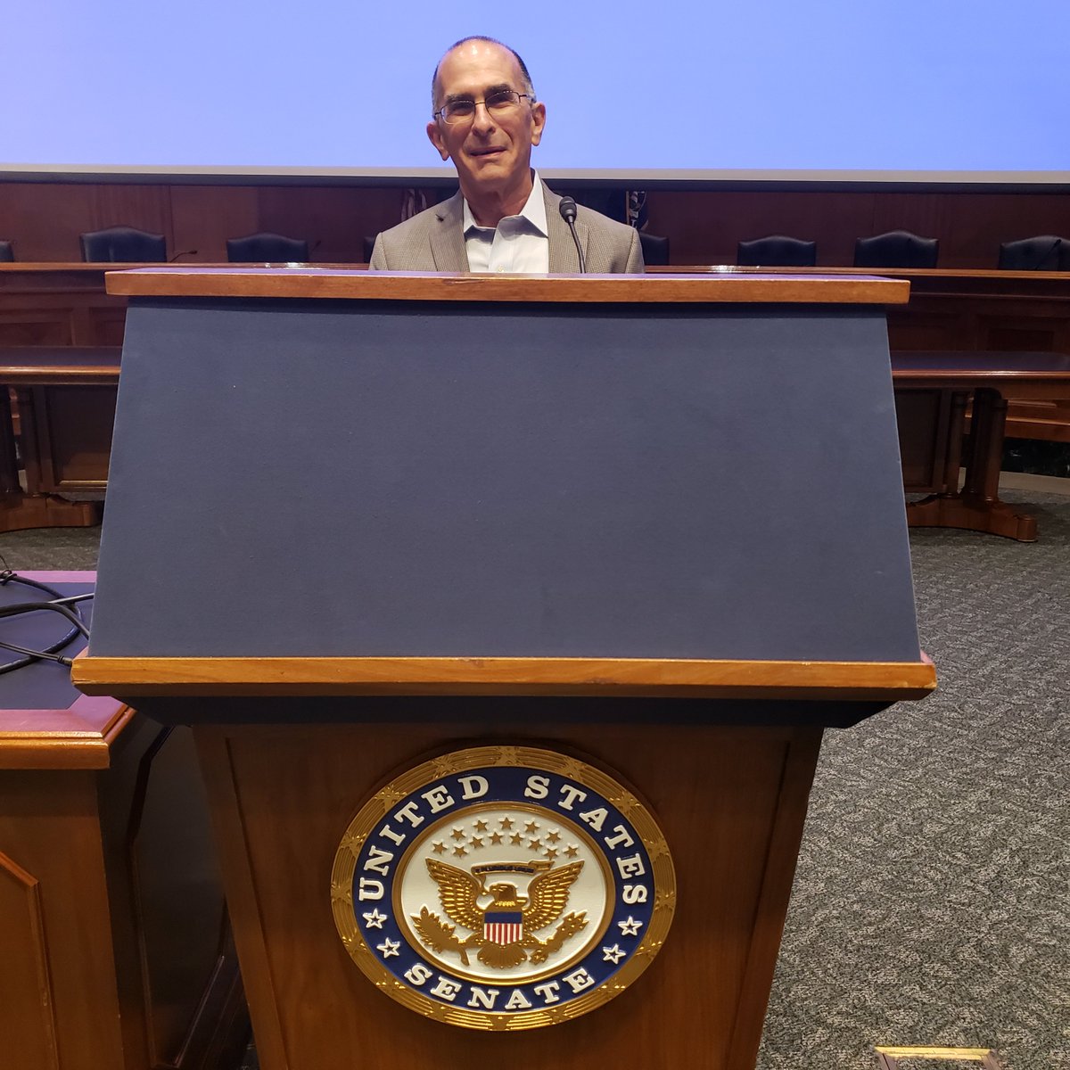 Daniel Nagin, @HeinzCollege professor and criminologist, prepares for this morning&#39;s D.C. congressional briefing on addressing incidents of mass gun violence in the U.S., presented by Heinz College, @HFGuggenheim, and @cebcp: #massviolenceresearch #IntelligentAction