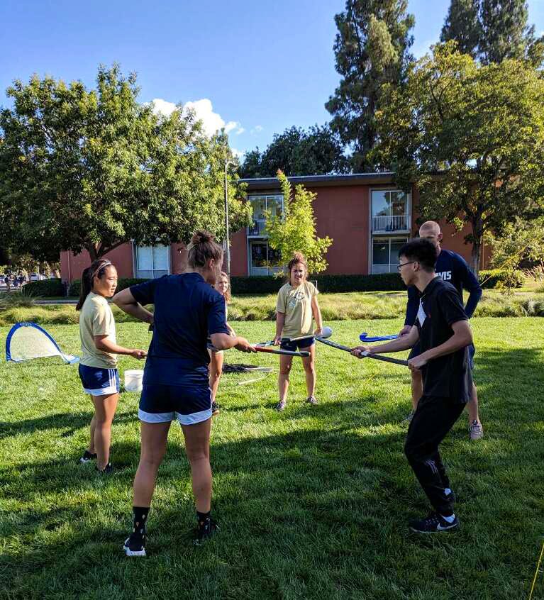 A great day welcoming new #UCDavis international students and scholars to campus today at the International Center.  Thanks to @UCDavisAggies teams for stopping by to welcome our students and scholars and enjoy some games! #GlobalAggies #GlobalCampus