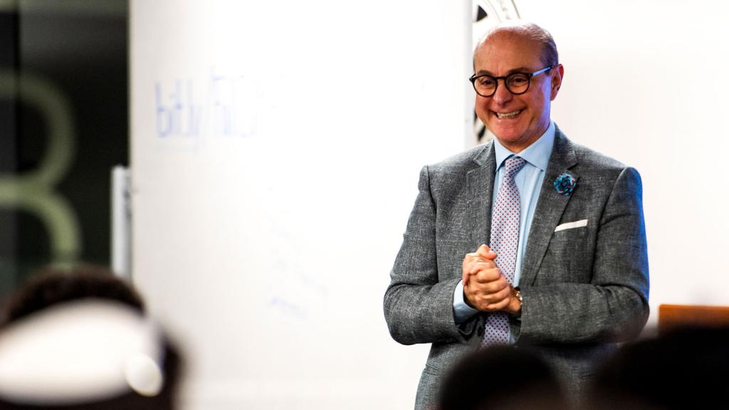 .@PresidentAoun joins #Northeastern students at an @NortheasternSGA meeting. #NUexperience