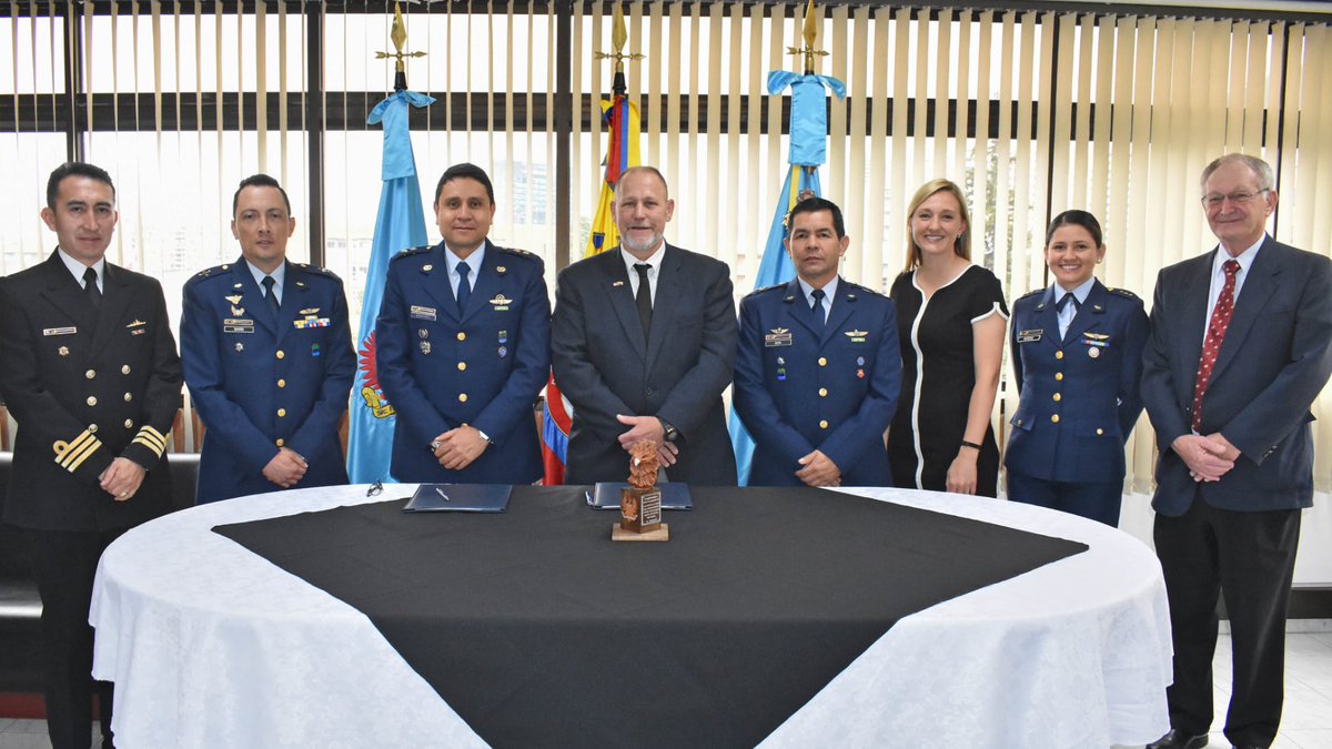 Faculty &amp; staff from #PurduePolytechnic entered into a partnership on behalf of Purdue Univ. with the Colombian Air Force (EPFAC), spearheaded by members of its Graduate School, as part of Purdue’s globalization strategy. 