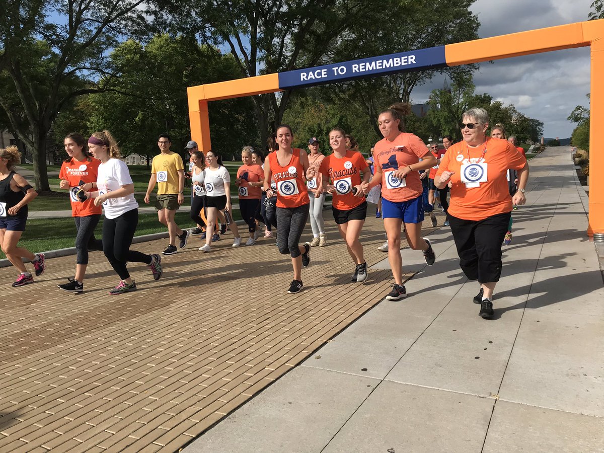 At @SyracuseU, we made a promise to never forget those we lost on Pan Am 103...  At #OrangeCentral, we Race to Remember.   