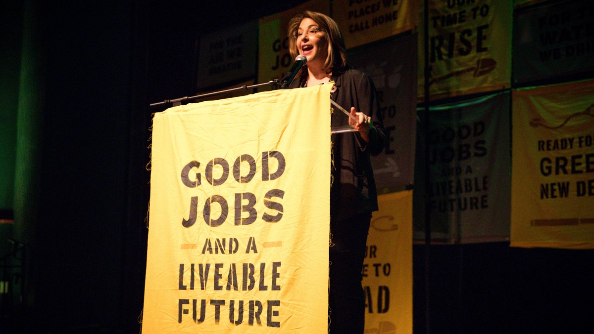 Rutgers professor @NaomiAKlein will be among those leading the charge for change Friday, when millions walk out of workplaces, homes and schools for the #ClimateStrike. The best-selling author&#39;s latest book makes a case for the #GreenNewDeal. 