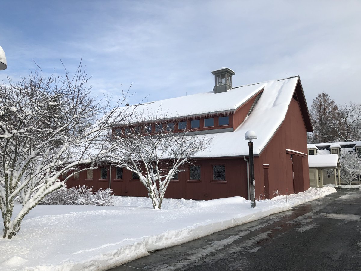 Workin&#39; in a winter wonderland. #YaleLibrary #Yale #YaleInFarmington