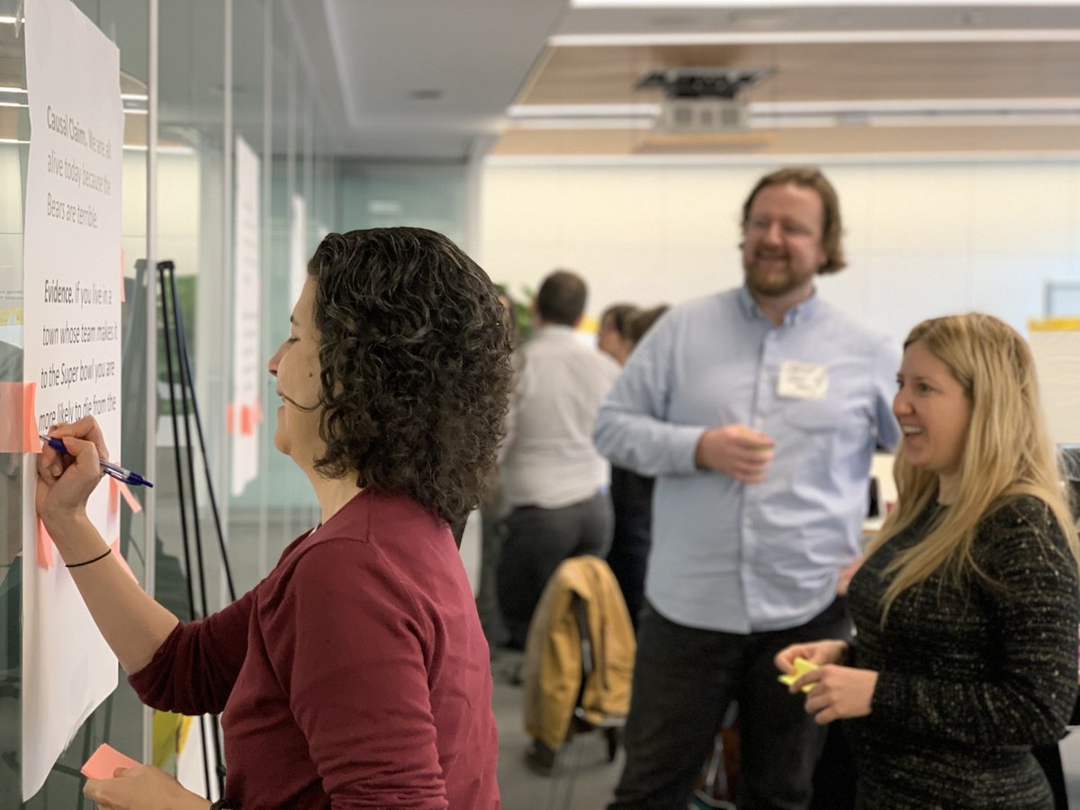 Hi , from the 1st day of our Foundations of Evidence in Data Journalism program with @WBEZ! This two-day symposium gives journalists the tools to expertly process and evaluate data such as polling &amp; academic research in the context of today&#39;s news climate.