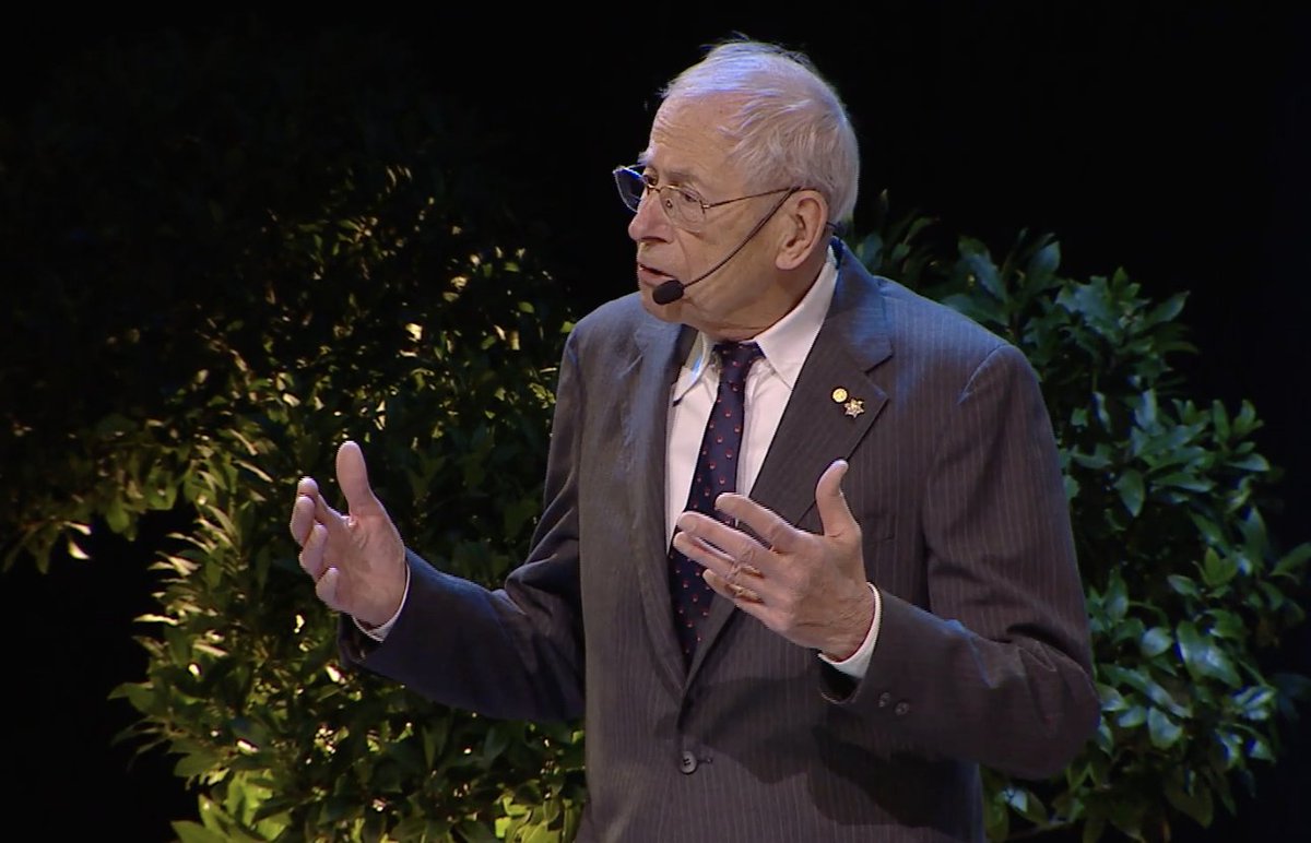 Earlier this week, prof. Peebles *62 gave his #NobelPrize lecture titled “How Physical Cosmology Grew.” He spoke about the beginnings of his research, how the science has progressed and his excitement for future generations to learn from his findings. 