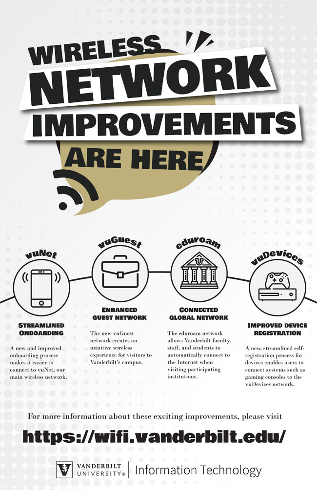 Trying to connect to campus WiFi? Starting Tuesday, you&#39;ll need to disconnect from vummiv and reconnect to one of the other campus networks.   More info about the other WiFi options: 